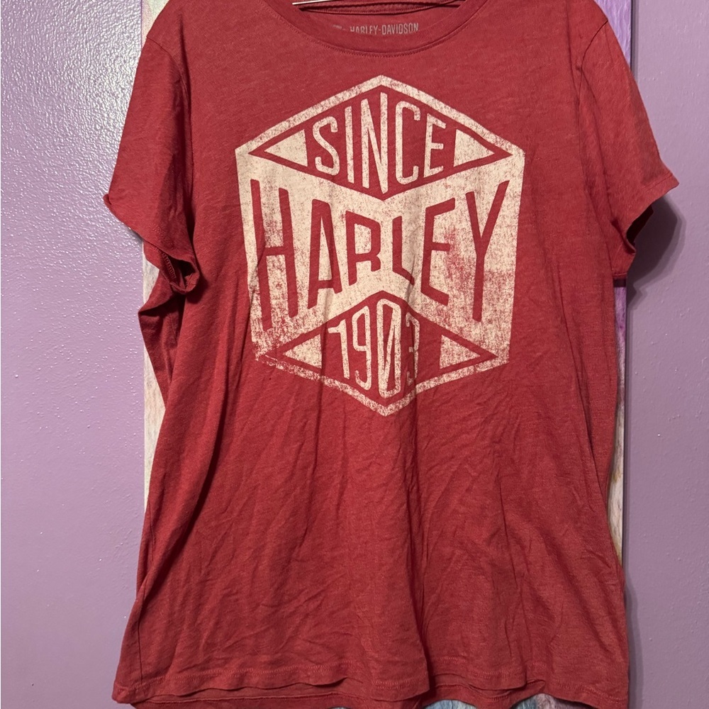 Vintage Harley-Davidson Classic Red Tee Xl